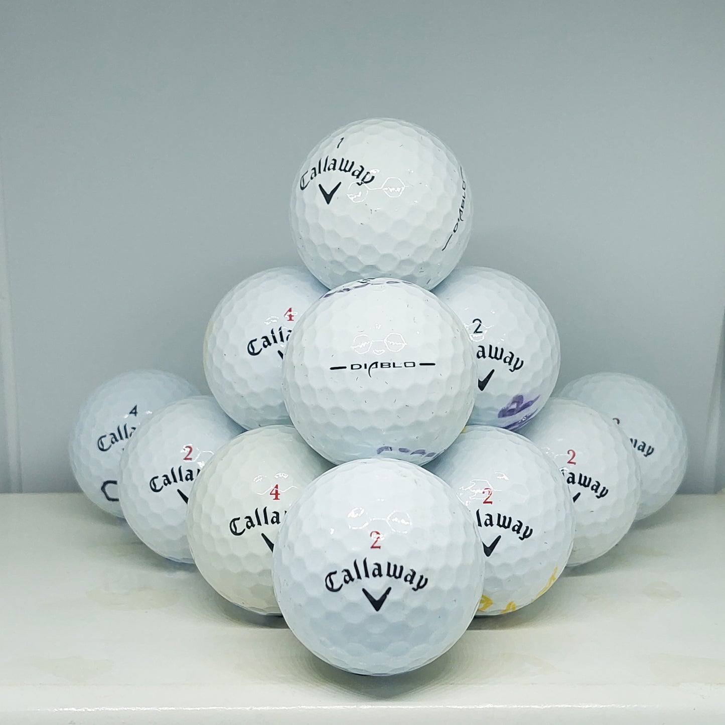 Callaway Diablo White 12 A Grade Balls Grade