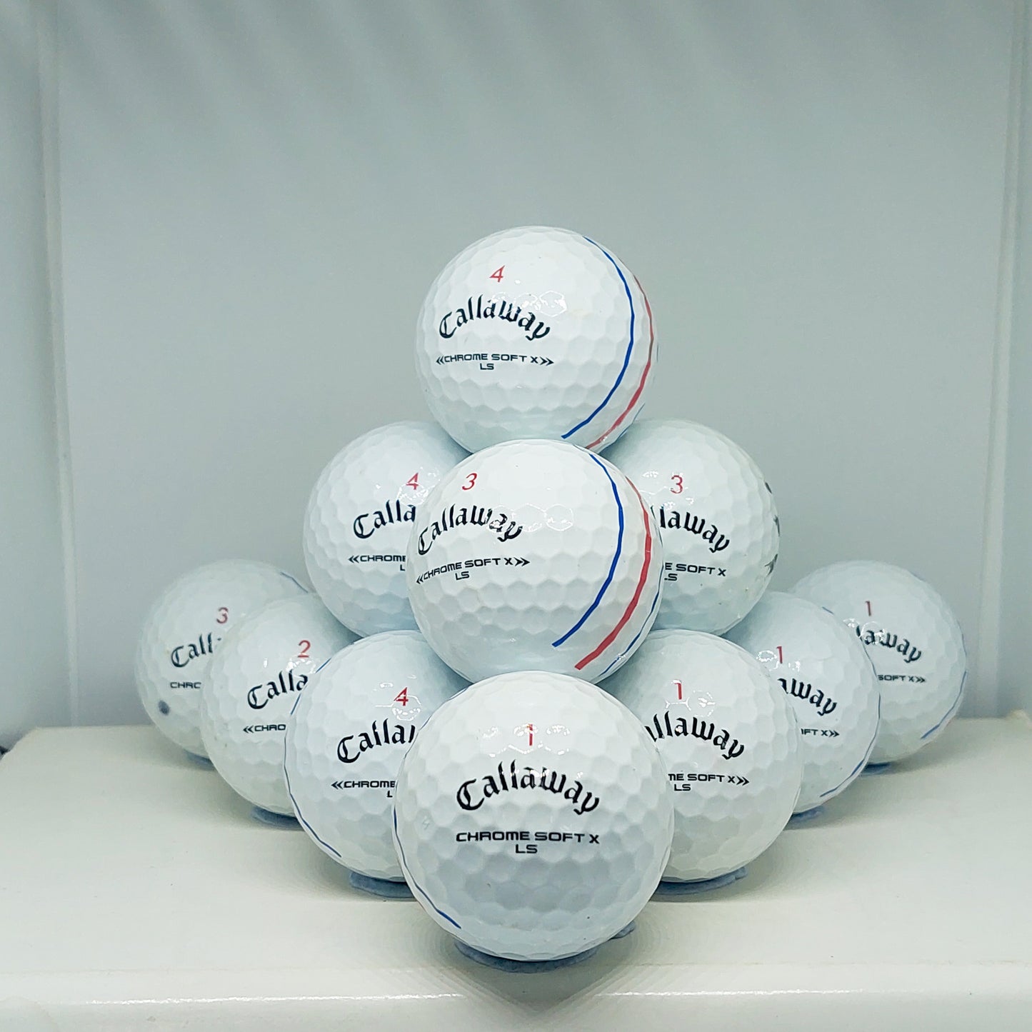 Callaway Chrome Soft X LS White Triple Track 12 A Grade Balls Grade