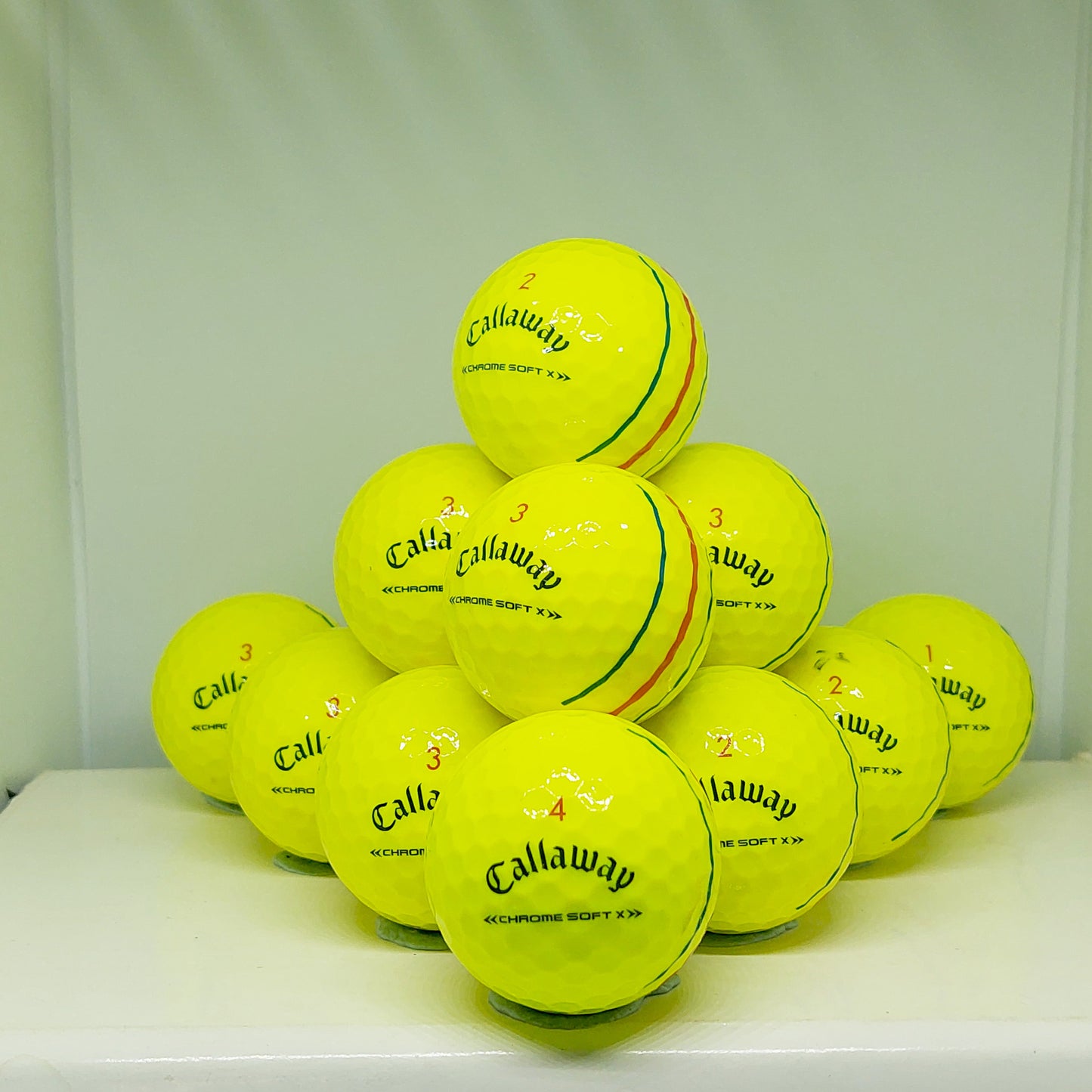 Callaway Chrome Soft Fluro Triple Track 12 A Grade Balls Grade