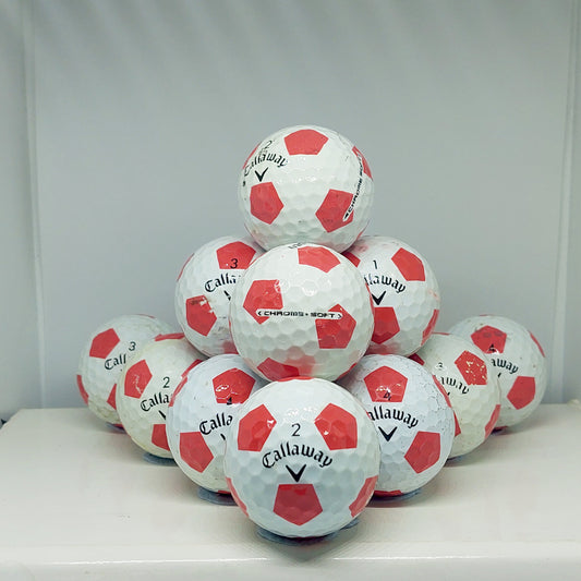 Callaway Chrome Soft Red Truvis 12 A Grade Balls Grade