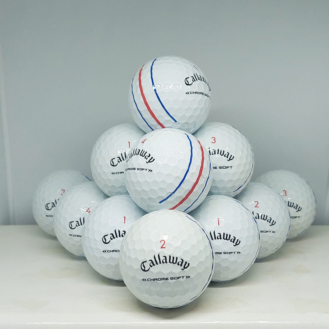 Callaway Chrome Soft White Triple Track 12 A Grade Balls Grade