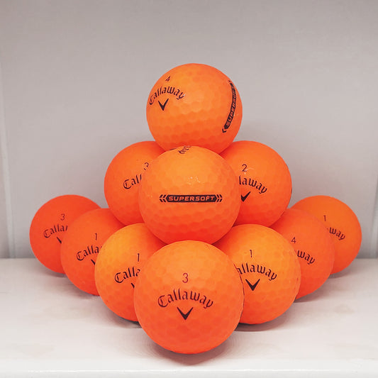 Callaway Supersoft Orange Matte 12 A Grade Balls Grade