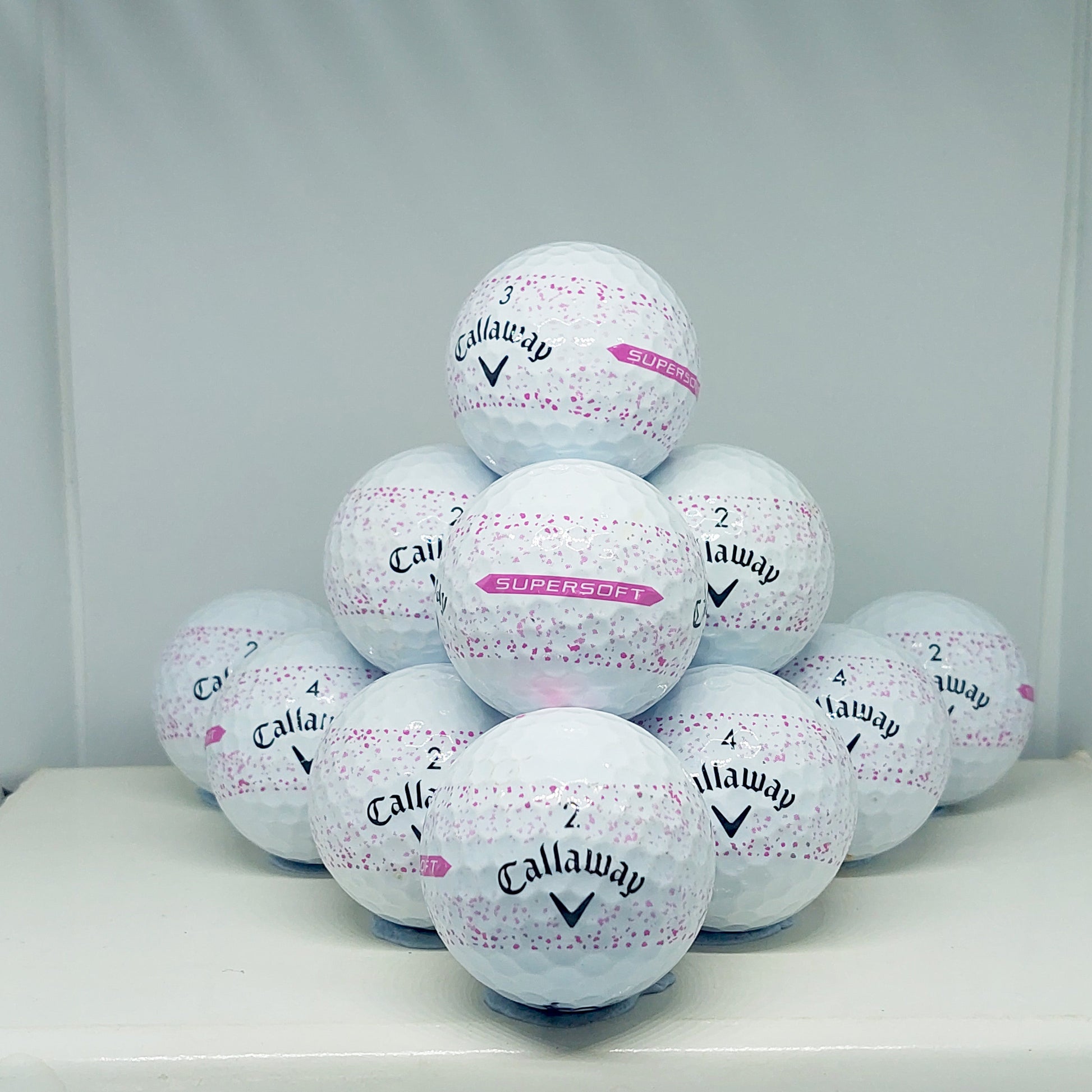Callaway Supersoft Pink Splash 12 A Grade Balls Grade
