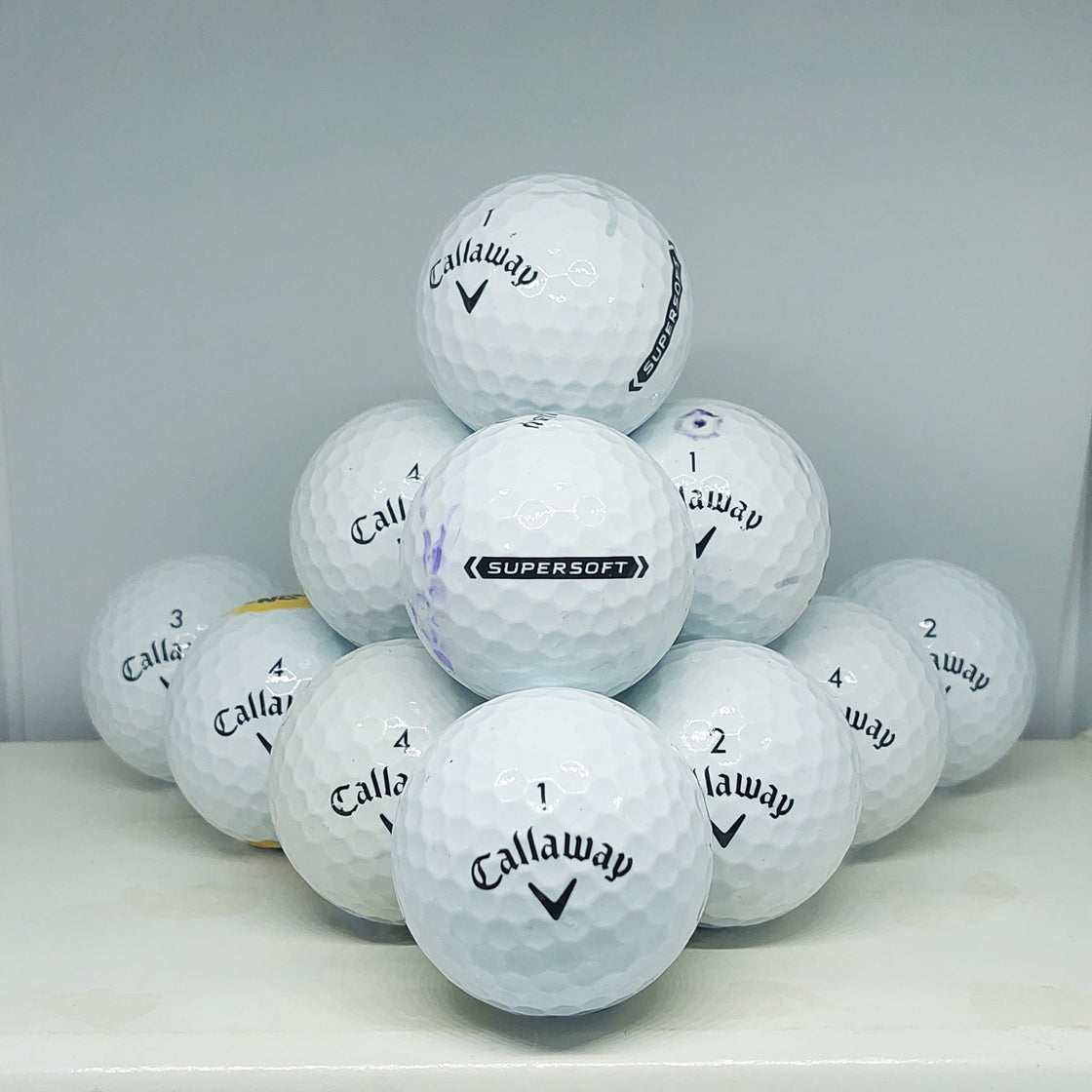 Callaway Supersoft White 12 A Grade Balls Grade