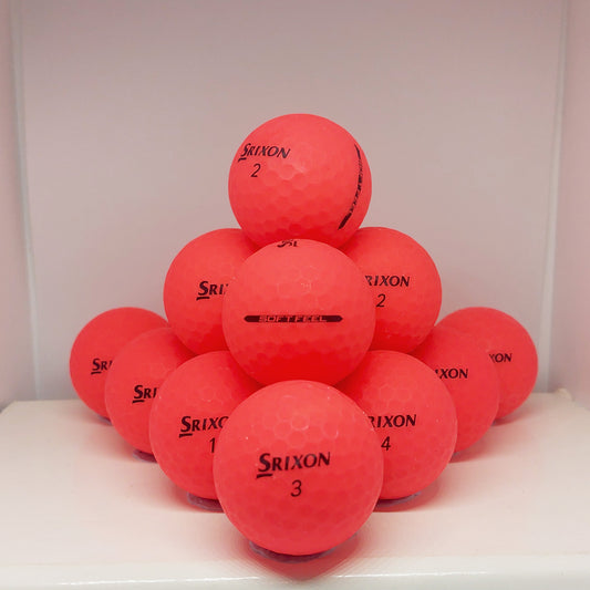 Srixon Soft Feel Red Matte 12 A Grade Balls Grade