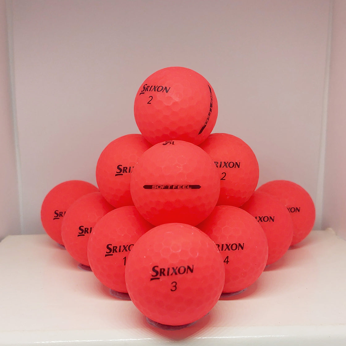 Srixon Softfeel Red Matte 12 A Grade Balls Grade