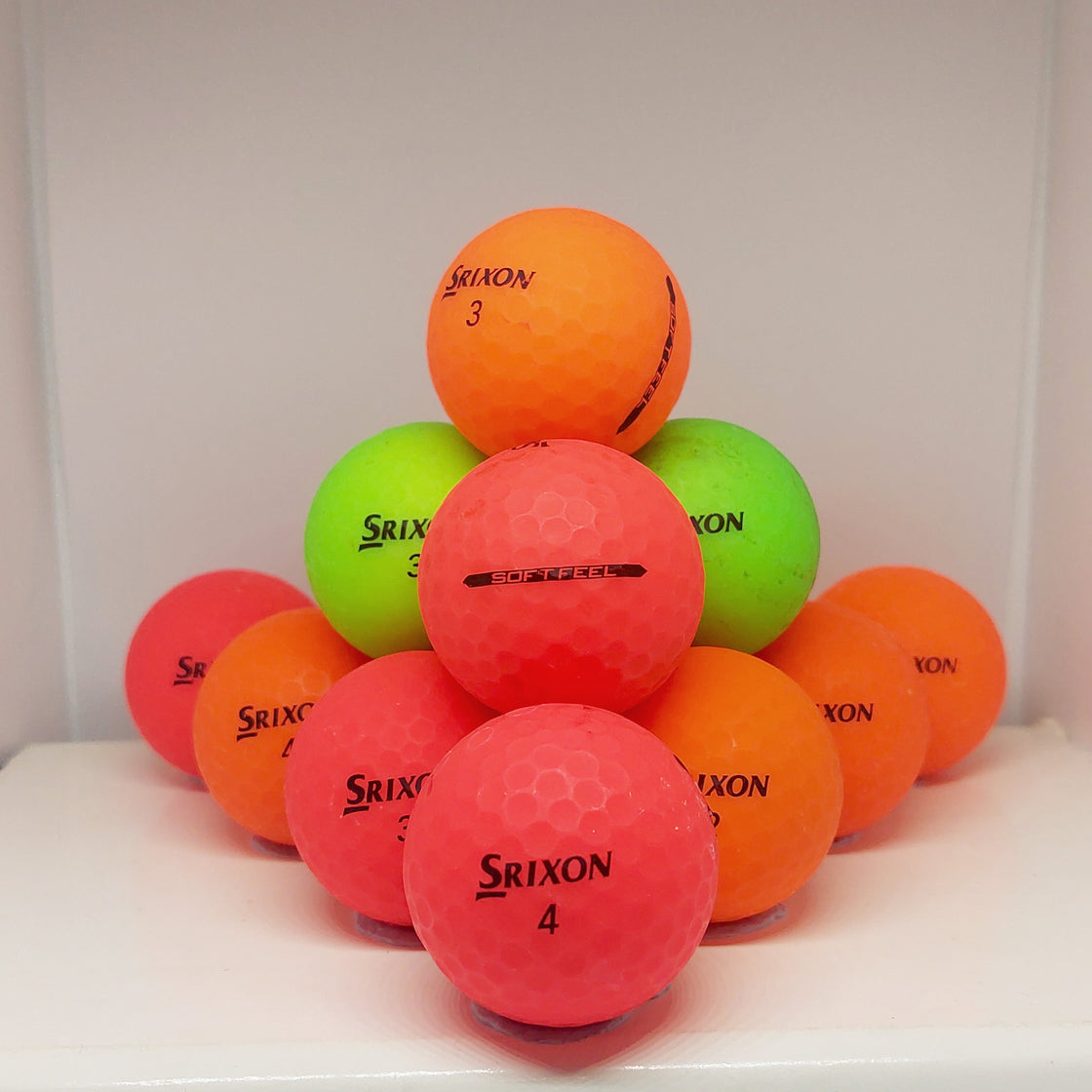 Srixon Softfeel Various Matte 12 B/Practice Grade Balls Grade
