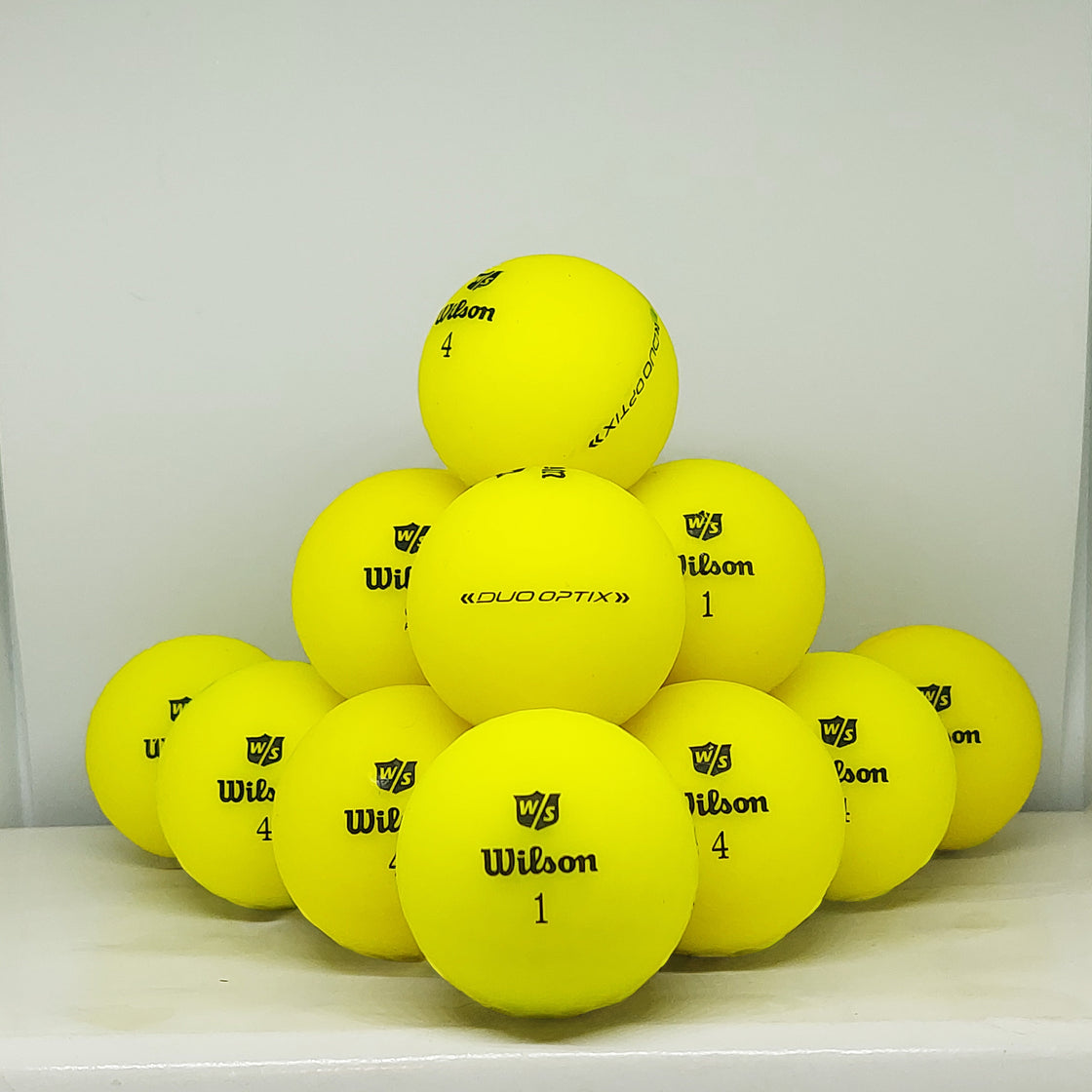 Wilson Duo Optix Yellow Matte 12 A Grade Balls Grade