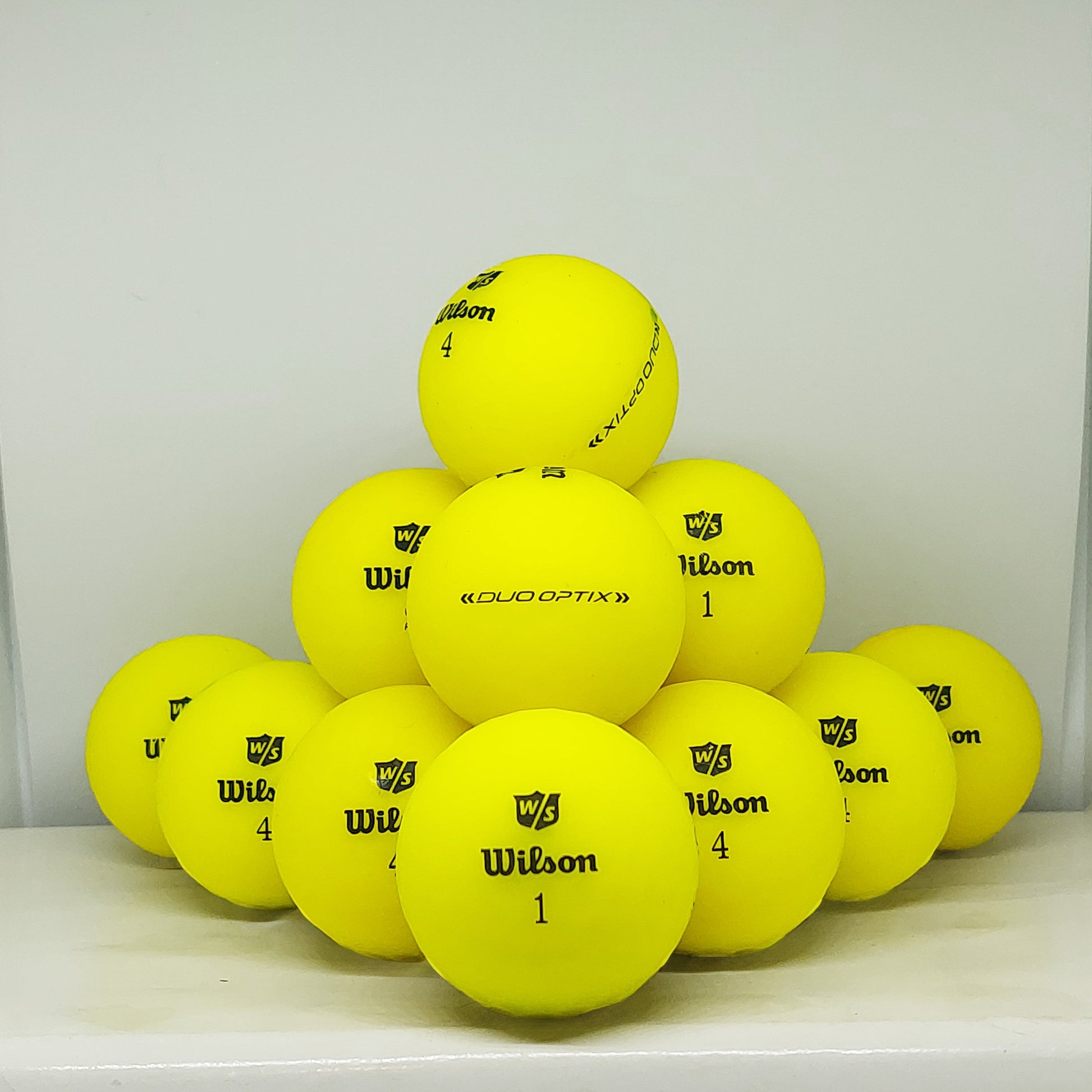 Wilson Duo Optix Yellow Matte 12 A Grade Balls Grade